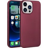 Case 4U Apple iPhone 14 Pro Max Kılıf Klasik Mat Silikon Lüks Arka Kapak Premier Mürdüm
