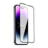 Case 4U Apple iPhone 14 Pro Tam Kaplayan Anti Statik Ekran Koruyucu Parmak Izi Yapmaz Kırılmaz Temperli Cam Şeffaf