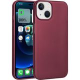 Case 4U Apple iPhone 15 Kılıf Klasik Mat Renkli Yumuşak Premier Silikon Mürdüm