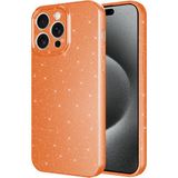 Case 4u Apple iPhone 15 Pro Kılıf Kamera Korumalı Simli Lüks Koton Kapak Gümüş