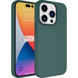 Case 4U Apple iPhone 15 Pro Max Kılıf Içi Kadife Logosuz Lsr Lansman Silinebilir Arka Kapak Koyu Yeşil