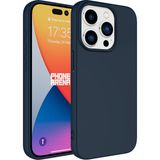 Case 4U Apple iPhone 15 Pro Max Kılıf Içi Kadife Logosuz Lsr Lansman Silinebilir Arka Kapak Lacivert