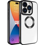 Case 4U Apple iPhone 15 Pro Max Kılıf Kamera Korumalı Logo Gösteren Omega Kapak Siyah