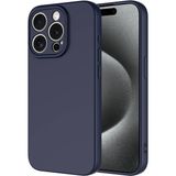 Case 4u Apple iPhone 15 Pro Max Uyumlu Kılıf Kamera Korumalı Içi Kadife Logosuz Mara Lansman Silinebilir Kılıf Lacivert