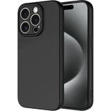 Case 4u Apple iPhone 15 Pro Max Uyumlu Kılıf Kamera Korumalı Içi Kadife Logosuz Mara Lansman Silinebilir Kılıf Siyah