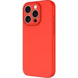 Case 4u Apple iPhone 15 Pro Uyumlu Kılıf Kamera Korumalı Içi Kadife Logosuz Mara Lansman Silinebilir Kılıf Kırmızı
