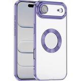 Case 4u Apple iPhone 17 Air Kılıf Kamera Korumalı Logo Gösteren Omega Kapak Lila