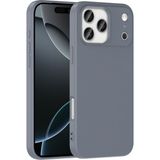 Case 4u Apple iPhone 17 Pro Max Uyumlu Kılıf Kamera Korumalı Içi Kadife Logosuz Mara Lansman Silinebilir Kılıf Gri
