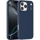Case 4u Apple iPhone 17 Pro Max Uyumlu Kılıf Kamera Korumalı Içi Kadife Logosuz Mara Lansman Silinebilir Kılıf Lacivert
