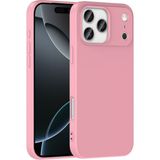 Case 4u Apple iPhone 17 Pro Uyumlu Kılıf Kamera Korumalı Içi Kadife Logosuz Mara Lansman Silinebilir Kılıf Açık Pembe