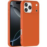 Case 4u Apple iPhone 17 Pro Uyumlu Kılıf Kamera Korumalı Içi Kadife Logosuz Mara Lansman Silinebilir Kılıf Turuncu