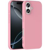Case 4u Apple iPhone 17 Uyumlu Kılıf Kamera Korumalı Içi Kadife Logosuz Mara Lansman Silinebilir Kılıf Açık Pembe