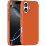 Case 4u Apple iPhone 17 Uyumlu Kılıf Kamera Korumalı Içi Kadife Logosuz Mara Lansman Silinebilir Kılıf Turuncu