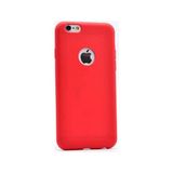 Case 4U Apple iPhone 6 Plus Kılıf Klasik Mat Renkli Yumuşak Premier Silikon Kırmızı
