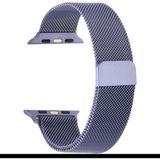 Case 4U Apple Watch Seri 1/2/3/4/5/6/7/8/SE/Ultra 38mm 40mm 41mm 42mm 44mm 45mm 49mm Kordon Kayış Metal Hasır Milano Loop KRD-01 Derin Mor