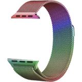 Case 4U Apple Watch Seri 1/2/3/4/5/6/7/8/SE/Ultra 38mm 40mm 41mm 42mm 44mm 45mm 49mm Kordon Kayış Metal Hasır Milano Loop KRD-01 Mixed Color - Çok Renkli