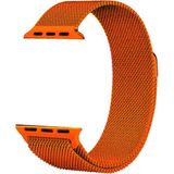 Case 4U Apple Watch Seri 1/2/3/4/5/6/7/8/SE/Ultra 38mm 40mm 41mm 42mm 44mm 45mm 49mm Kordon Kayış Metal Hasır Milano Loop KRD-01 Orange