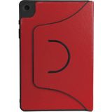 Case 4u Galaxy Tab A9 360 Derece Fest Dönebilen Standlı Deri Görünümlü Tablet Kılıfı Kırmızı