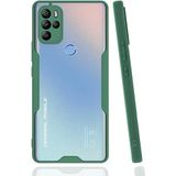 Case 4U General Mobile 21 Pro Kılıf Kamera Korumalı Ultra Ince Buzlu Mat Renkli Parfe Silikon Kapak Koyu Yeşil