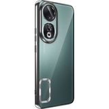 Case 4u Huawei Honor 90 Kılıf Tek Kamera Çerçeveli Logo Gösteren Omega Kapak Siyah