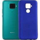 Case 4U Huawei Mate 30 Lite Kılıf Klasik Mat Renkli Yumuşak Premier Silikon Saks Mavi