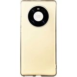 Case 4U Huawei Mate 40 Pro Kılıf Klasik Mat Renkli Yumuşak Premier Silikon Altın