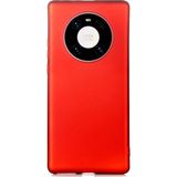 Case 4U Huawei Mate 40 Pro Kılıf Klasik Mat Renkli Yumuşak Premier Silikon Kırmızı