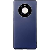 Case 4U Huawei Mate 40 Pro Kılıf Klasik Mat Renkli Yumuşak Premier Silikon Lacivert