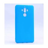 Case 4U Huawei Mate 9 Kılıf Klasik Mat Renkli Yumuşak Premier Silikon Mavi
