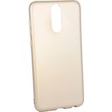 Case 4U Huawei Mate ile uyumlu 10 Lite Kılıf Klasik Mat Renkli Yumuşak Premier Silikon Altın HBV00000CD840