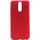 Case 4U Huawei Mate ile uyumlu 10 Lite Kılıf Klasik Mat Renkli Yumuşak Premier Silikon Kırmızı HBCV00000AS8M1