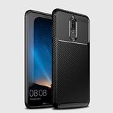 Case 4U Huawei Mate ile uyumlu 10 Lite Kılıf Rugged Armor Karbon Uzun Ömürlü Negro Kılıf Siyah HBV00000G13A0