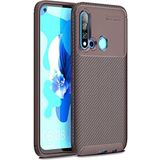 Case 4U Huawei P20 ile uyumlu Lite 2019 Kılıf Rugged Armor Karbon Uzun Ömürlü Negro Kılıf Kahverengi HBCV000008FLMA
