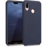 Case 4U Huawei P20 ile uyumlu Lite Kılıf Klasik Mat Renkli Yumuşak Premier Silikon Lacivert HBCV00000AS8EK