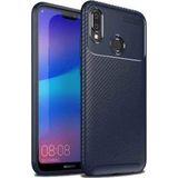 Case 4U Huawei P20 ile uyumlu Lite Kılıf Rugged Armor Karbon Uzun Ömürlü Negro Kılıf Lacivert HBV00000G138Y