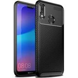 Case 4U Huawei P20 ile uyumlu Lite Kılıf Rugged Armor Karbon Uzun Ömürlü Negro Kılıf Siyah HBV00000G138W