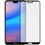 Case 4U Huawei P20 Lite Uyumlu Tam Kaplayan Mat Seramik Ekran Koruyucu Parmak Izi Yapmaz Kırılmaz Cam - Siyah