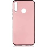 Case 4U Huawei P40 Lite E Kılıf Klasik Mat Renkli Yumuşak Premier Silikon Rose Gold