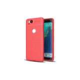 Case 4U Huawei P9 lite 2017 Kılıf Rugan Armor Deri Görünümlü Yüksek Kalite Silikon Niss Kırmızı