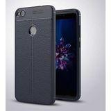 Case 4U Huawei P9 Lite Mini Kılıf Rugan Armor Deri Görünümlü Yüksek Kalite Silikon Niss Lacivert