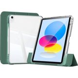 Case 4U iPad 11.nesil 2025 Kılıf Magnetik Ayrılabilen Airbagli C4U Sliding Tablet Kılıfı - Koyu Yeşil