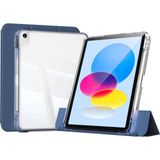 Case 4U iPad 11.nesil 2025 Kılıf Magnetik Ayrılabilen Airbagli C4U Sliding Tablet Kılıfı - Lacivert