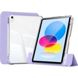 Case 4U iPad 11.nesil 2025 Kılıf Magnetik Ayrılabilen Airbagli C4U Sliding Tablet Kılıfı - Lavender