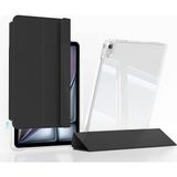 Case 4U iPad Air 13 2025 M3 Kılıf Magnetik Ayrılabilen Airbagli C4U Sliding Tablet Kılıfı - Siyah
