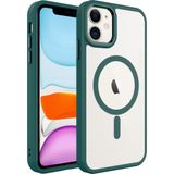 Case 4U iPhone 11 ile uyumlu Kılıf Wireless Şarj Kablosuz Destekli Renkli Parlak Hassas Butonlu Kamera Korumalı Darbe Emici Kapak Koyu Yeşil HBCV00003VGEL5