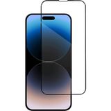 Case 4U iPhone 14 Pro Max Uyumlu Tam Kaplayan Mat Seramik Ekran Koruyucu Parmak Izi Yapmaz Kırılmaz Cam - Siyah