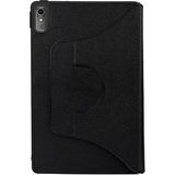 Case 4u Lenovo Tab P11 11.5" (2.nesil) 360 Derece Fest Dönebilen Standlı Deri Görünümlü Tablet Kılıfı Siyah