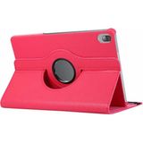 Case 4u Lenovo Tab P11 Pro Uyumlu 11.5' 2.nesil Pu 360 Dönebilen Standlı Kapaklı Tablet Kılıfı Koyu Pembe