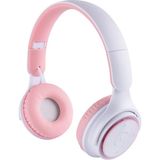 Case 4u M6 Pro Ayarlanabilir ve Katlanabilir Kulak Üstü Bluetooth Kulaklık - 5 Saat Kullanım Süresi Pembe