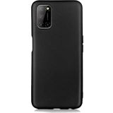 Case 4U Oppo A52 Kılıf Klasik Mat Renkli Yumuşak Premier Silikon Siyah